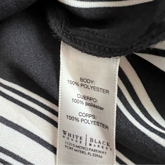 White House Black Market Striped Top Medium - Picture 6 of 7